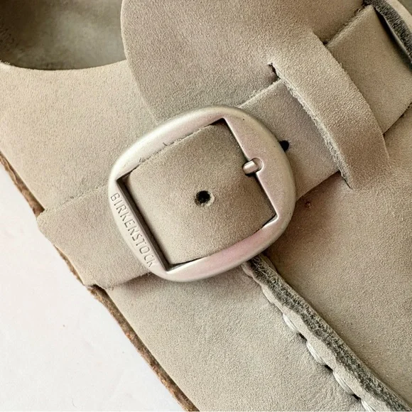 Birkenstock Buckley Suede Slip On Clogs Shoes - Picture 2 of 8